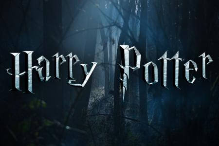 Create harry potter text on horror background