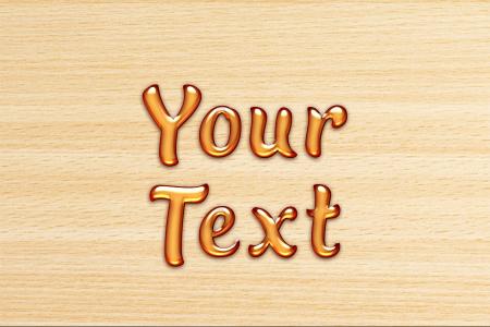 Making candy text effect online