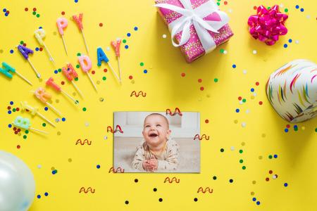 Create online birthday photo frames for kids