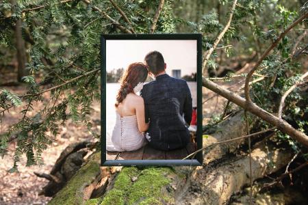 Collage your photos into nature photo frames