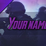 Personalize CS: GO facebook cover photo with your name