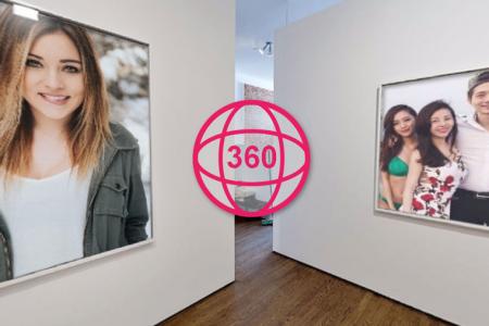 Create 360 degree  images online -  Put your photos into the gallery room 360 Degrees