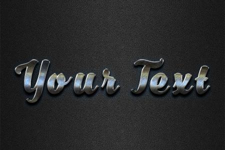 Multi-material text effect