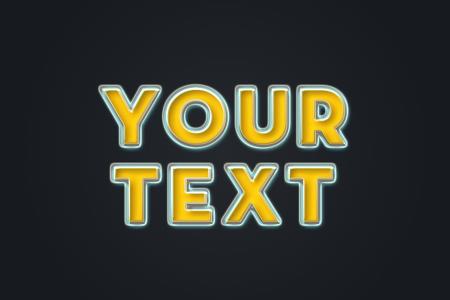 Create a 3D Glowing Text Effect
