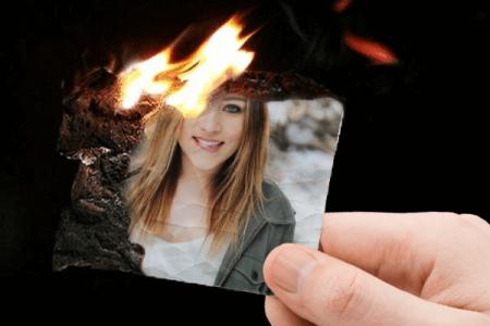 Making a Handheld fire effects with photo