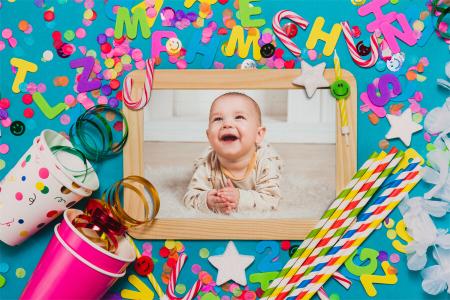 Create your own photo frame happy birthday