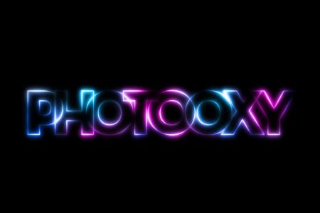 Create glowing neon text effect