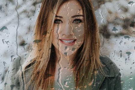Your photo with rain drops effect