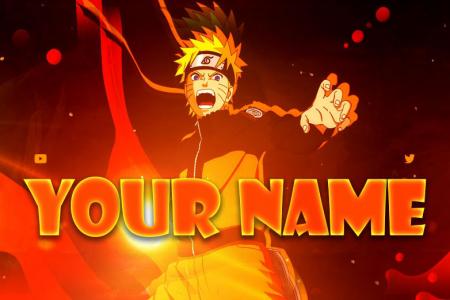 Make Naruto banner online free