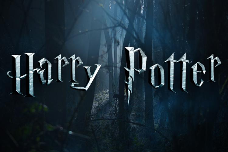 Create harry potter text on horror background