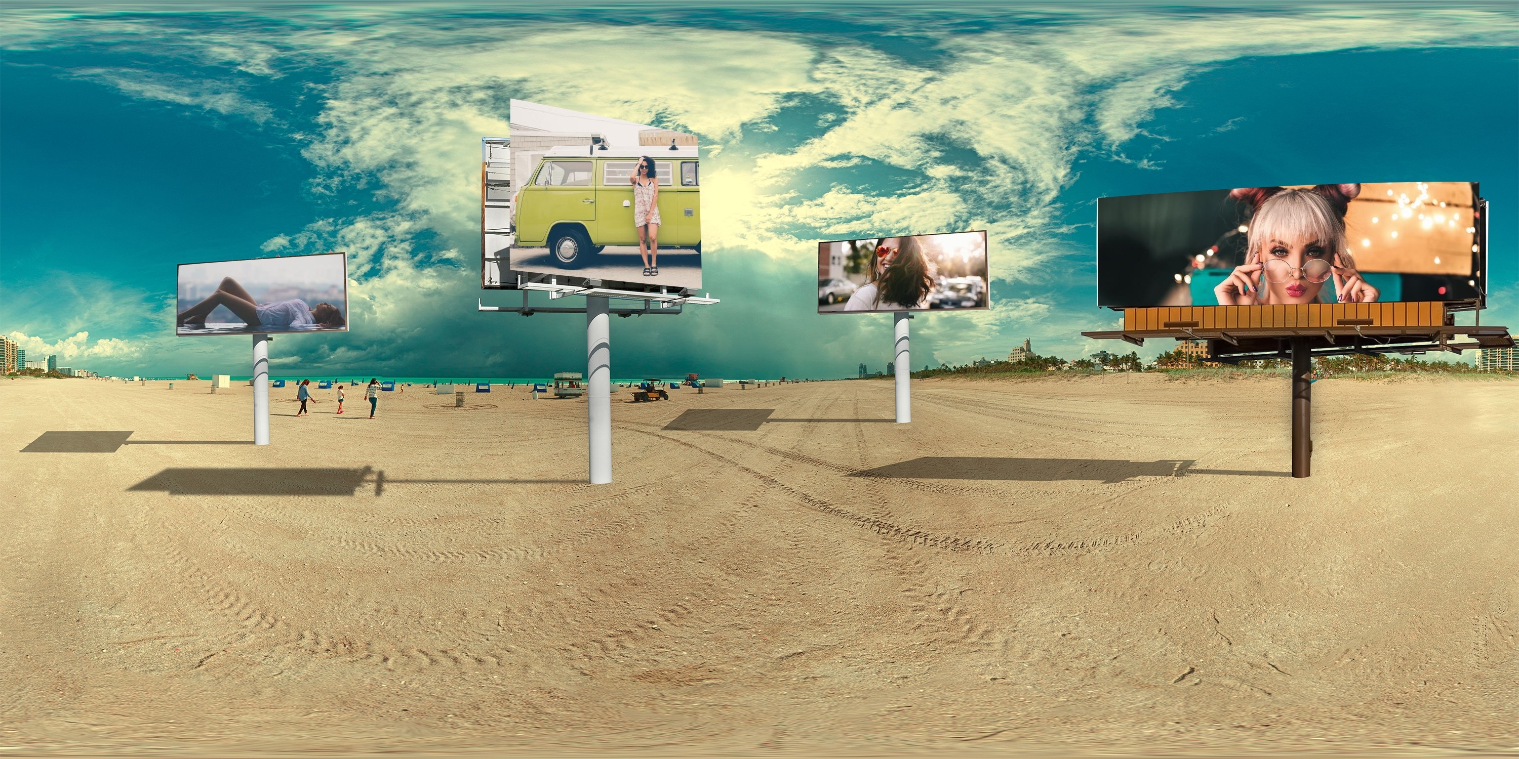 360 degree outdoor photo frame created online