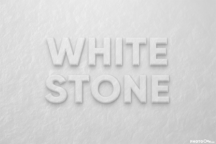 Online 3D white stone text effect utility